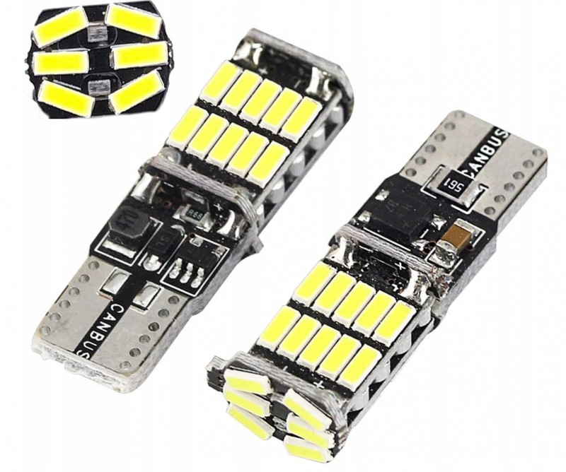 T10 / W5W / 194 : T10 5W5 powerfull LED Canbus (26xSMD 4014), 2 in each  pack - HQLights - car styling, accessories, MTec lighting